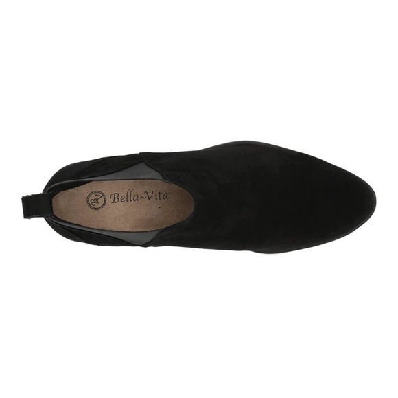 Bella Vita Womens Raddix Chelsea Ankle Boot Black suede Leather Size 7 Narrow - Picture 5 of 9